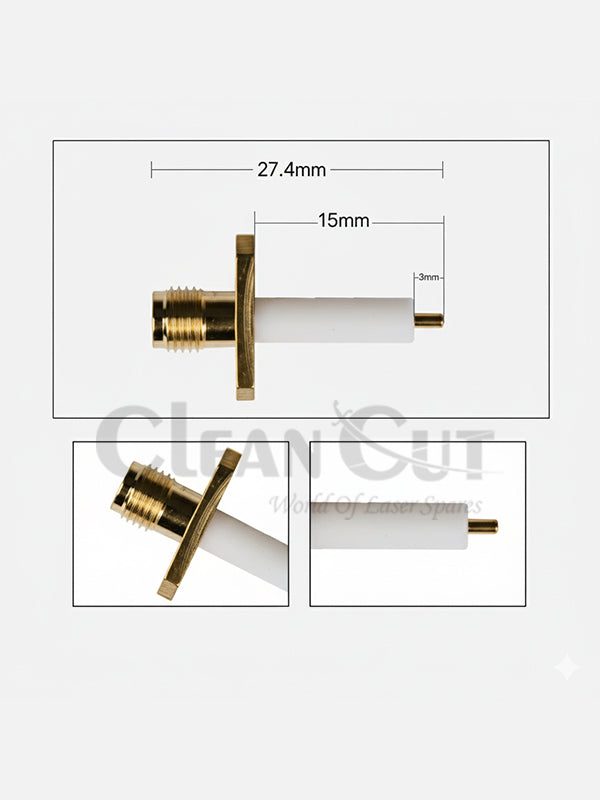RF Cable or Sensor Cable Connector (Copper)